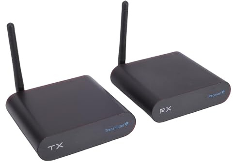 Annadue AV540 Trådlös AV-sändarmottagare, 5.8G ISM Audio Video Receiver Transmitter Kit, 400M Lång Räckvidd, PAL/NTSC-stöd, Plug and Play (EU)