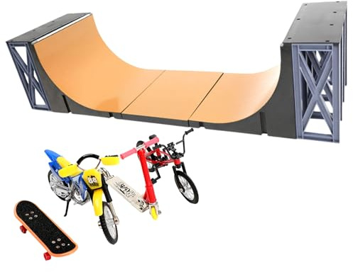 Mini Leksaksskateboard - pocketbräda | fingerbräda för lastbilar | Ramper för skateboards för fingertoppar, för barn, tonåringar, vuxna, skrivbord, spelrum, samling