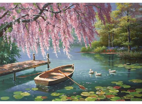 Anatolian 500 piece jigsaw puzzles - jigsaw puzzles for adults 500 pieces WILLOW SPRING BEAUTY is ideal as gifts for the whole family and the jigsaw 500 pieces for adults is made of ESKA BOARD