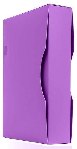 Arpan Cuaderno de exhibición A4 morado con 150 bolsillos, carpeta de almacenamiento de archivos con fundas de plástico, carpeta de plástico A4 para documentos, informes, obras de arte, proyectos, 1