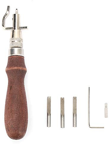 Lederhandwerk Werkzeug 7 in 1 Pro verstellbare Nähte Groover Leder Edge Stitching Kanten Filter Tool Leathercraft Kits