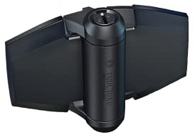 Alberts 323288 Sicherheits-Tor-Scharnier | Für Holztore | Glasfaserverstärktes Nylon mit Edeslstahlkern | Schwarz | Ein Paar