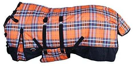 597LG Pferdedecke 1200D, wasserdicht, schwer, Winterdecke, 172,7 cm