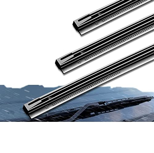 Calidad OEM 4 Uds 8mm/6mm hoja de limpiaparabrisas de coche insertar tira de goma (recarga) suave 14 16 17 18 19 20 21 22 24 26 28 Accesorios Ajuste perfecto para parabrisas. (Color : Widt