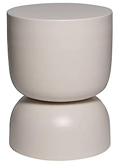 sweeek - Beistelltisch, Sofaende, Nachttisch aus Metall, Madi, Ø32 x H 42 cm