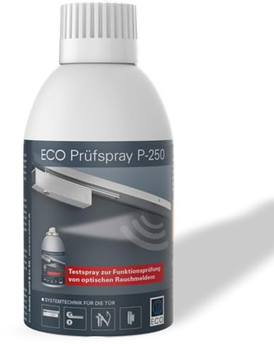 ECO-Schulte Eco P-250 - Spray di prova per il funzionamento dei rilevatori di fumo/interruttore 250 ml, 1,6 x 0,8 x 0,8 cm