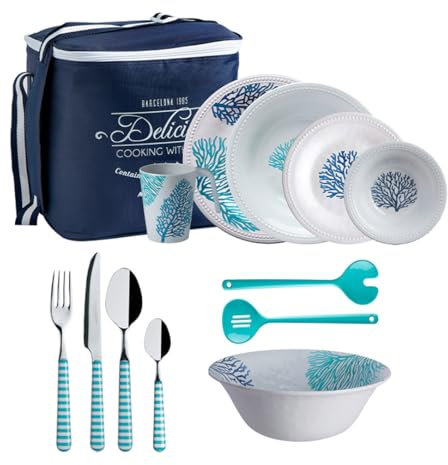 Set di stoviglie Harmony Mare Only Eat, 56 pezzi