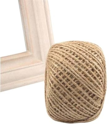 Garten Seil 1MM 2MM Natürliche Jute Seil Schnur Schnur Sackleinen DIY Handwerk Geschenk Verpackung Jute Hanf Garten Hochzeit Party Dekoration (Color : 1mm 100meters)