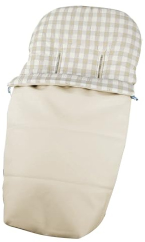 Saco Silla Paseo Universal Impermeable Invierno y Verano - uso como saco invierno o funda verano - Exterior Símil Piel - Gama Alta Hecho en España - Marca Trimatt