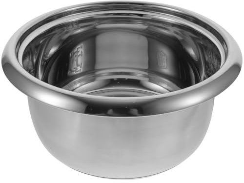 PRETYZOOM Olla Interior De Acero Inoxidable para Arrocera De 10.55 Pulgadas Repuesto Universal De 4L con Transferencia De Calor Eficiente para Cocina Hogar