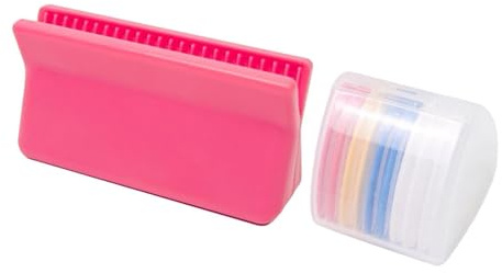 Fancyes Tailors Chalk Sharpener with 10 Pcs Chalk, Pink Fabric Marking Set for Sewing, Quilting and Clothing Cutting