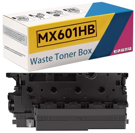 OEMLSO MX601HB MX-601HB Waste Toner Container Box Compatible for Sharp MX-2651 MX-3560N MX-2630 MX-3050 MX-3060N MX-3070 MX-3550 MX-3560 MX-3570 Printers, High Yield 50,000 Pages 1Pack