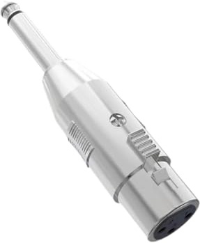 F Fityle XLR-Adapter Audioanschluss Robuster Mikrofonkonverter, XLR auf 6,5 mm Steckeradapter, für Bühnen-Live-Übertragungsmischer, Female