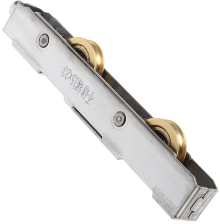 1 Set Roulette Porte Coulissante Silencieuse, en Cuivre et Acier Inoxydable | Roues de Porte Coulissante, Poulie Coulissante en Métal, Rouleau de Fenêtre Porte