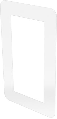 FONDOTIN Protector Acrílico para Interruptores de Luz Adhesivo Decorativo para Marco de Enchufe Doble Cubre Interruptores con Bordes Envolventes para Seguridad Infantil y Decoración