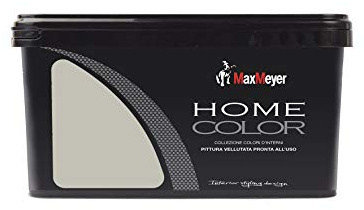MaxMeyer Pittura colorata lavabile finitura metallizzata per interni Home Color ARGENTO 2,5 L