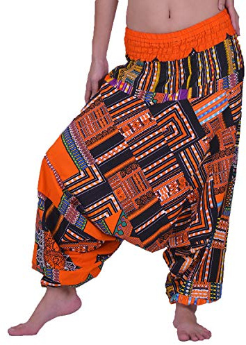 Lofbaz unisex lappverk hippie byxor harem avslappnad baggy yoga färgglada byxor
