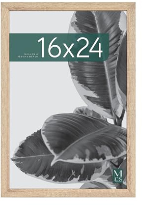 MCS Studio Gallery 16x24 Picture Frame Natural Woodgrain, Photo Frame for Photos, Posters & Art Prints (1-Pack)