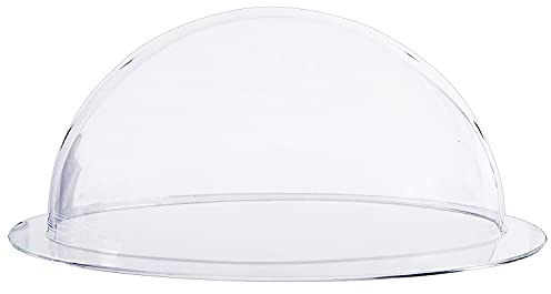 HMF Cúpula semiesférica de acrílico con borde, campana acrílica DIY | Ø 40 cm | Transparente