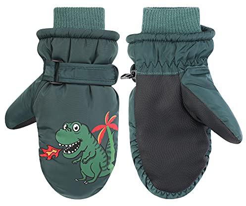 QKURT Niño Guantes de Esquí, Guantes de EsquíInvierno Manoplas para Clima frío para niñas y niños para niños de 2 a 5 años Trineo Snowboard Patinaje Ciclismo Correr y Actividades al Aire Libre