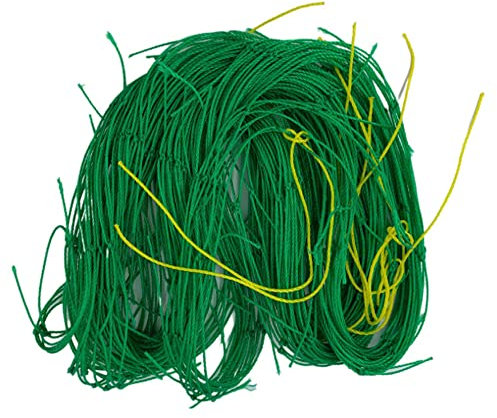 TopHomer 1,8 m x 3,6 m Garten-Rankgitter, Gartenkletternetz, Stütznetz, Polyester, Pflanzen-Zaun für Gurken, Reben, Bohnen, Kletterpflanzen (grün)