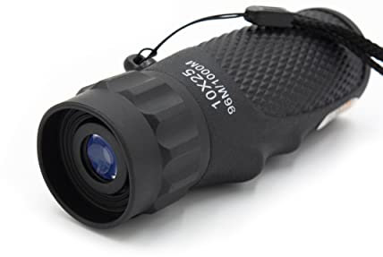 Technaxx 10 x 25 Monokular TX-176 für Wandern, Jagd, Reisen, Vogelbeobachtung usw. - Kompaktes Campingzubehör für jedermann (schwarz)
