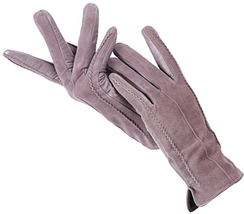 Winter Damen Lederhandschuhe Wildleder 50% Leder 50% Damen Handschuhe