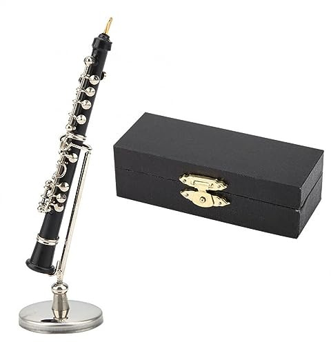 Ornamente für Musikinstrumente Metall-Mini-Oboe-Modell, Musikinstrument, Ornamente, Dekoration, Display, Geschenke, Heimdekoration