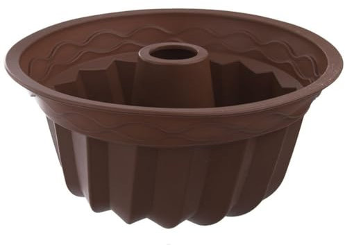 orion group Gugelhupfform aus Silikon Kuchenform Napfkuchenform mit Kamin SILLINIE 23,5 cm