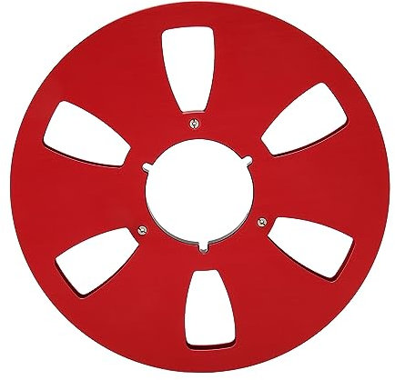 Carrete de Recogida de 10,5 Pulgadas, Carrete de Recogida Vacío de 1/4 a Carrete, Cubo Pequeño con 6 Orificios, Diseño Clásico para Cintas de Grabación de Carrete a Carrete de