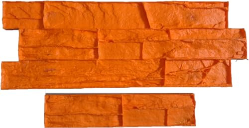Molde hormigón impreso tematización imitacion textura Piedra Monte Blanc - Moldes Hormigon Impreso Vertical (80X29 + TERMINACÓN 50x10 cm)