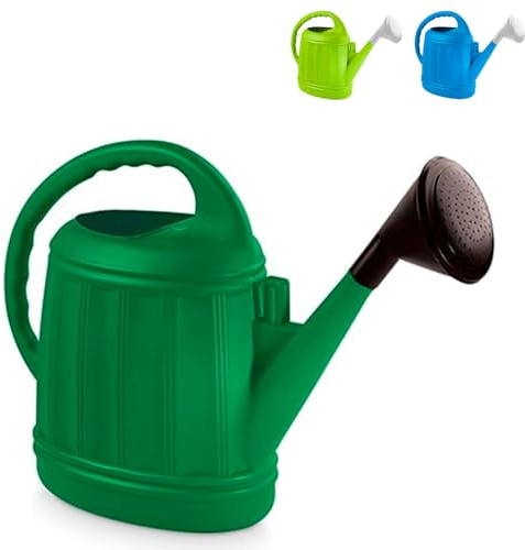 Acan Tradineur - Regadera de plástico, Modelo Azahar, fácil llenado, Ligera y versátil, regar Plantas, Flores, Interior y Exterior, jardín, Fabricada en España (Color Aleatorio - 12 litros)