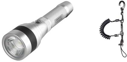 Mares EOS 32LRZ, Tauchlampe mit 3200 Lumen & Spring Coil Spiralkabel, Black, Einheitsgröße