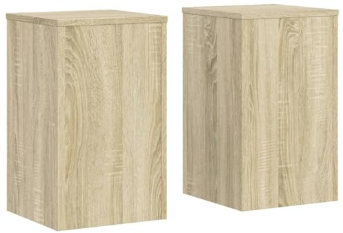 vidaXL Växtställ 2 st sonoma ek 30x30x50 cm konstruerat trä