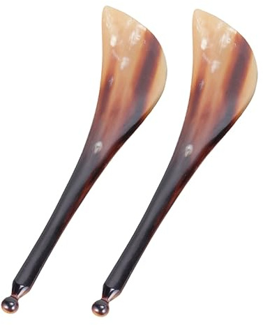 SEWOART Akupressur-massagestift Und Guasha-brett Horn Multifunktional Für Gesicht Nacken Rückenmassage