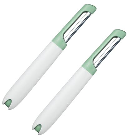 2 Pelador de Verduras,Pelador de Patatas y Verduras,Pelador Verduras y Frutas,Pelador de Patatas para Cocina,Pelador de Patatas,Pelador de Zanahorias,Pelador de Tomates y Kiwis