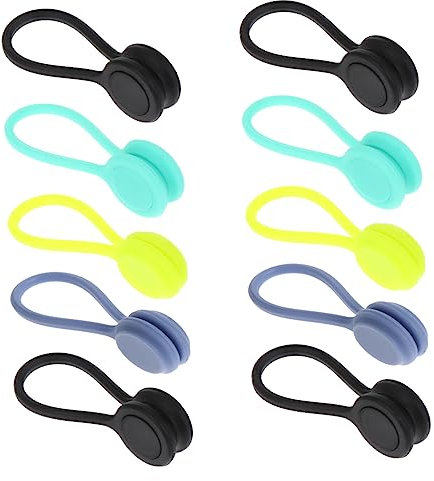 KONTONTY 10stücke Magnetische Kabel Wickler Für Kopfhörer Usb Ladekabel Stromleitungen Organizer Aus Kabel-organizer Kompakt Leicht Tragbar
