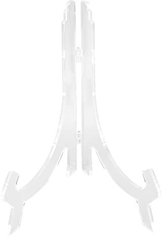 JTLB Transparenter Acryl-Uhrenständer, 25 Cm Hohe Anzeige für 12–14 Zoll Große Wanduhren, Nordischer Stil, Modernes Dekor, Dreidimensional, für Heimdekoration