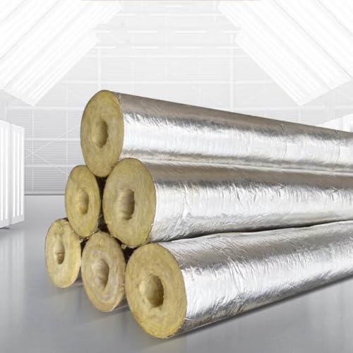 Eqvexd Self Adhesive Aluminum Foil Insulation Foam Tube,Rock Wool Insulation,Elbows Water Pipe Insulation Freeze Protection,Glass Wool Pipe Insulation,3cm-43 mm/1.7in