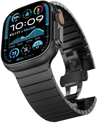 CHANCHY 49mm 46mm 45mm 44mm 42mm(Serie 3) für Apple Watch Armband,Edelstahl Gliederarmband Metall Ersatzarmbänder Geeignet für Apple watch Ultra 3/Ultra 2 1/SE 3 2 1/ Series 11 10 9 8 7 6 5 4 3 2 1