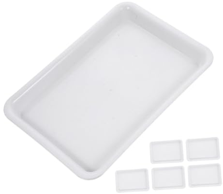 FUNOMOCYA Lot De 6 Soucoupes Pour Plantes Rectangulaires 29x19,5 Cm En Polypropylène Résistant, Plateaux à Plantes D'intérieur Et Extérieur Pour Pots De Fleurs, Bac à Eau Anti-fuite Pratique Et Solide