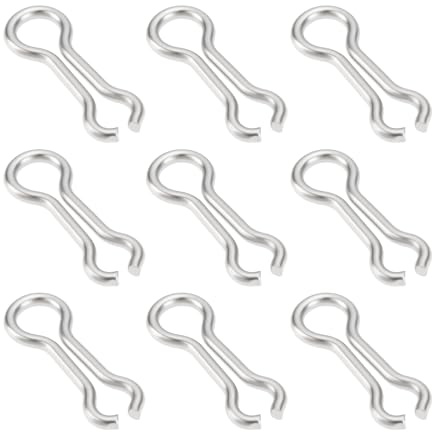 Briny River 250 Piezas de Plomadas de Pesca de 16 X 1,2 Mm de Acero Inoxidable Aptas para Señuelos de Pesca DIY Ojales Y Bucles.