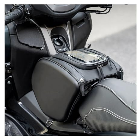 Eejghfwq Sac Selle Moto pour ADV 150 160 pour 350 PCX 125 150 160 pour X-ADV pour Forza 300 350 750 Scooter Tunnel Sac Réservoir Sacoche Selle À Pédale Coque Rigide