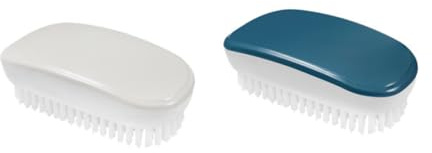 BESPORTBLE 2pcs Multifunctional Plastic Scrubbing Brush Laundry Shoes Cleaning Brush Hard Bristle Suitable for Household and Travel Use Random Color