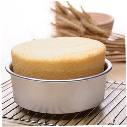 VANZACK 2 pezzi Teglie per Torte in Lega Resistente Alte Temperature Stampi da Forno Rotondi e Argento per Cheesecake e Dolci Strati Facili da Pulire per Casa e Ristoranti