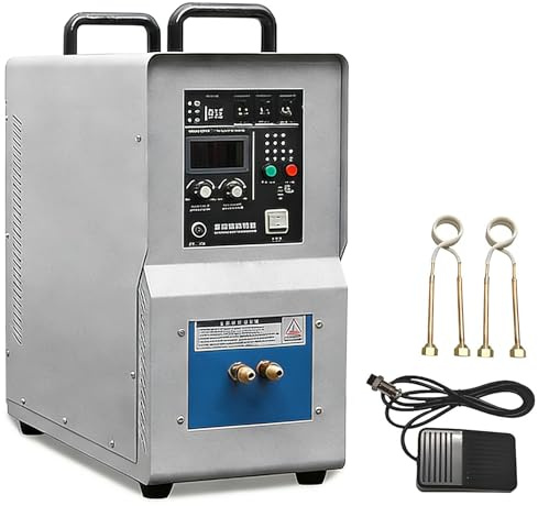 Forno di Riscaldamento a Induzione ad Alta Frequenza, Macchina di Riscaldamento a Induzione da 15/20 KW, Intervallo di Temperatura 40-2000°C, per Fusione, Saldatura, Riscaldamento e Ricottura 20KW