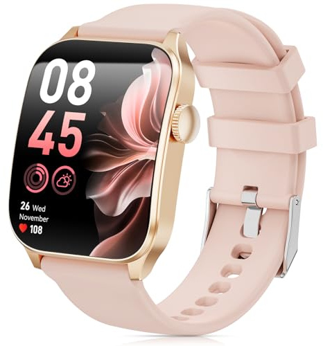 Smart Watch for Men Women Answer/Make Calls,1.91 HD Curved Screen Fitness Watch with Heart Rate/Sleep Monitor,Step Counter,120+ Sports Activity Trackers,IP67 Waterproof Smartwatch for Android iOS