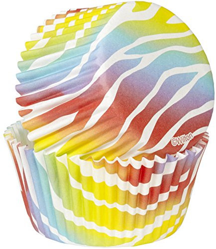 Wilton Standard di cottura tazze-Zebra Brights 75/Pkg