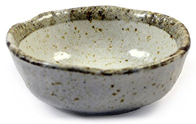 Pequeño Plato De Cerámica Japonesa Para Salsas, Sushi, Aperitivos Y Entrantes - Gres Esmaltado De Color Beige - 8cm