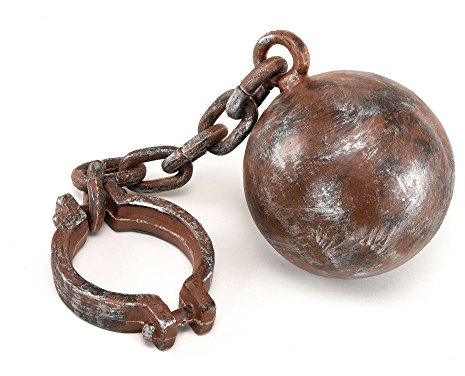 Forum Novelties Plastic Jumbo Ball & Chain